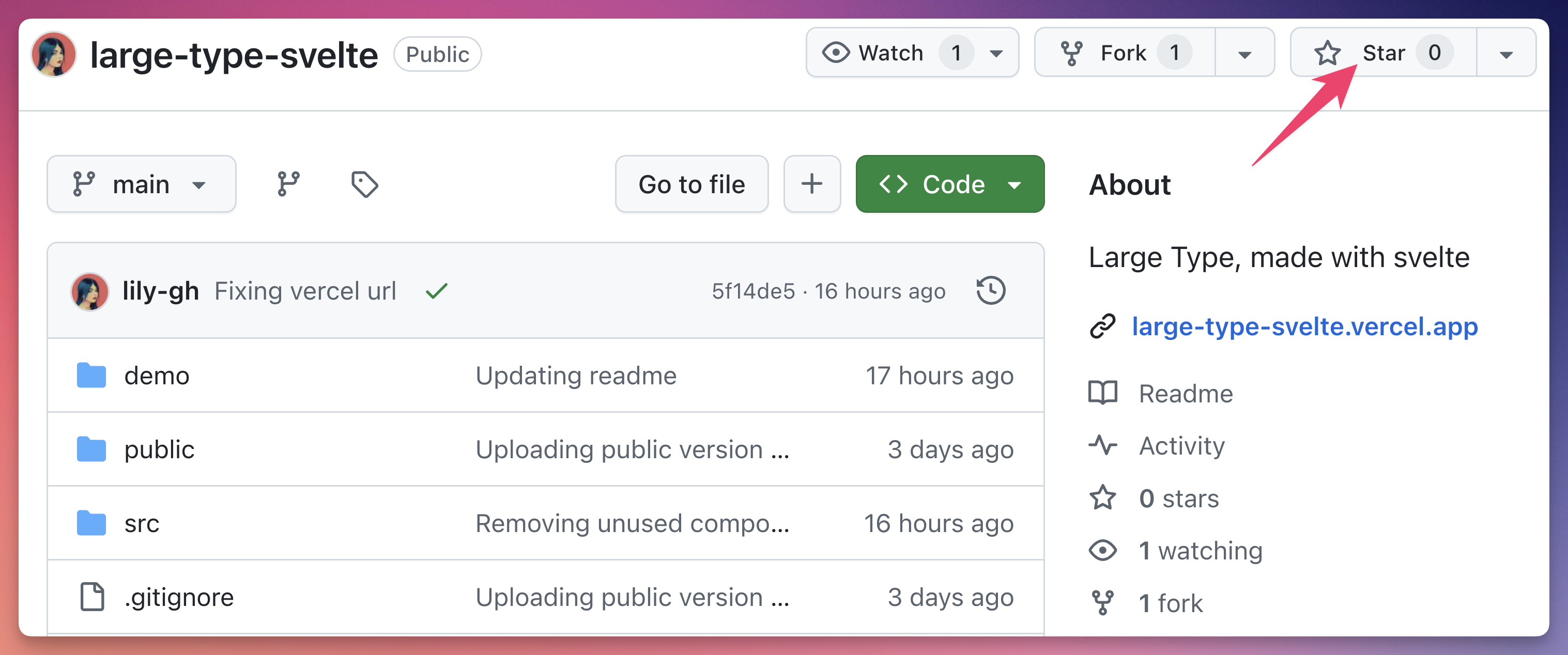 Give the project a star on GitHub!