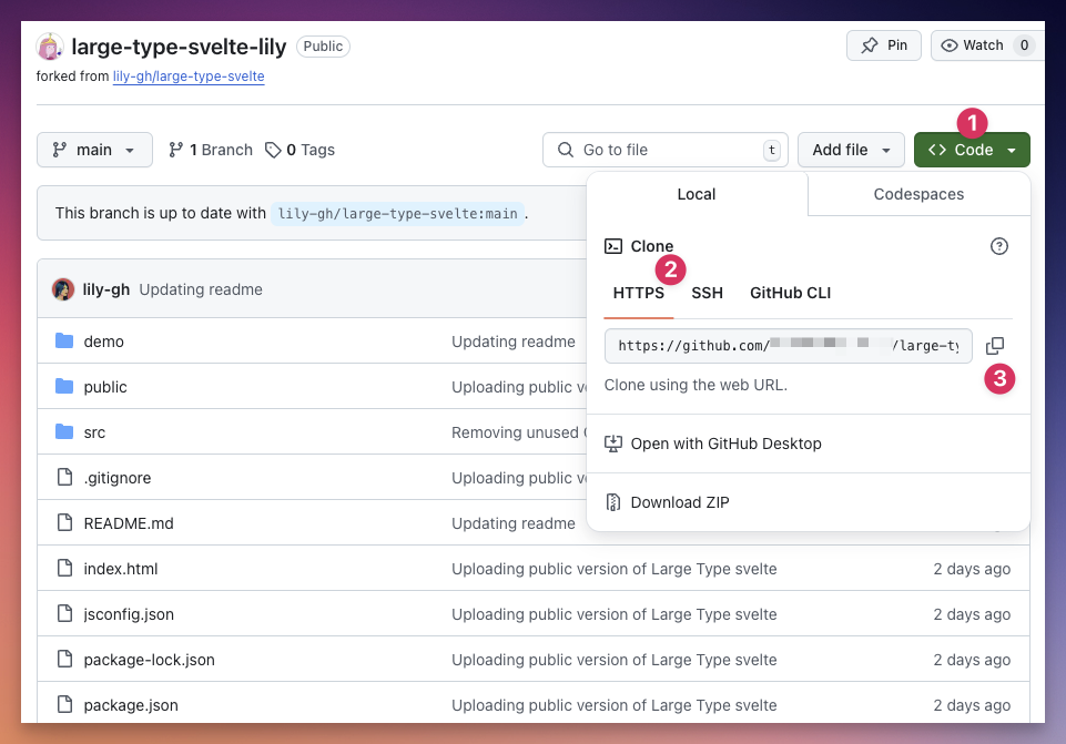 Clone your fork repo locally